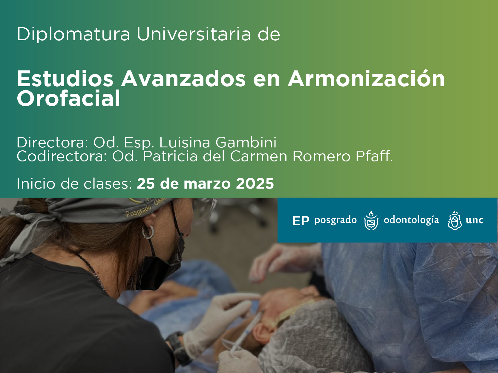 Diplomatura Universitaria de Estudios Avanzados en Armonización Orofacial.2025.